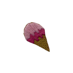 APLIQUES PATCHES SORVETE - 4,2 CM ( 1 UNIDADE )