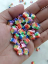 ENTRE MEIO FLOR CARINHA COLORIDA FIMO (15 GRAMAS)