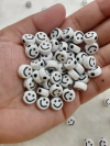 ENTRE MEIO REDONDO SMILE BRANCO/PRETO 5X10 MM (25 GRAMAS)