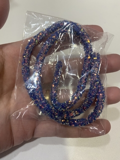 TUBO DE STRASS VARIADO ( MEDIDA 50 CENTIMETROS ) - JC FITAS