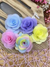 FLOR DE ORGANZA 6 CM ( 1 UNIDADE )