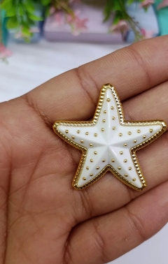 APLIQUE BOTÃO ESTRELA DO MAR 3,5 CM ( 1 UNIDADE ) - comprar online