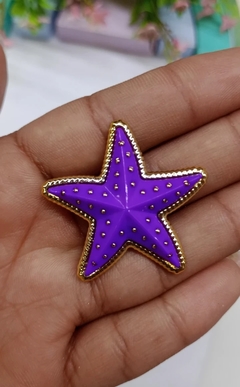 APLIQUE BOTÃO ESTRELA DO MAR 3,5 CM ( 1 UNIDADE ) na internet