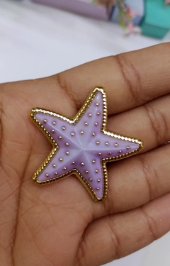 APLIQUE BOTÃO ESTRELA DO MAR 3,5 CM ( 1 UNIDADE )