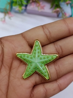 Imagem do APLIQUE BOTÃO ESTRELA DO MAR 3,5 CM ( 1 UNIDADE )