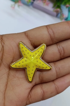 APLIQUE BOTÃO ESTRELA DO MAR 3,5 CM ( 1 UNIDADE ) - loja online