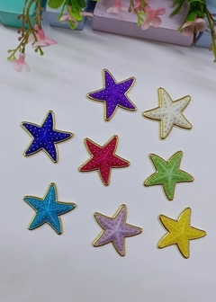APLIQUE BOTÃO ESTRELA DO MAR 3,5 CM ( 1 UNIDADE )