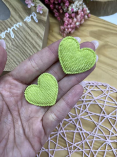 Imagem do APLIQUE CORAÇÃO COTELE 3,5 X 3 CM ( 4 UNIDADES)