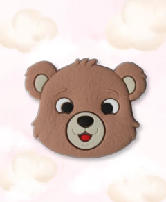 APLIQUE EMBORRACHADO CARINHA DE URSINHO FELIZ ( 1 UNIDADE ) - comprar online