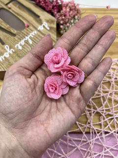 Florzinha de Tecido 3 cm ( 2 UNIDADES) - loja online