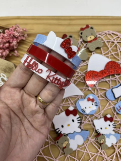 APLIQUE ACRÍLICO COLEÇÃO HELLO KITTY VERMELHA ( 1 UNIDADE ) na internet