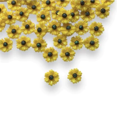 APLIQUE RESINA GIRASOL MINI 1,2 CM - LF-13 (2 UNIDADES )