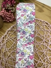 FITA DECORADA FLORAL COLORIDA COM CETIM 38 MM ( 1 METRO) - comprar online