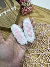 PAR DE ORELHA COELHO PELÚCIA ARAMADA PEQUENA 7 X 3 CM ( 1 PAR ) - comprar online