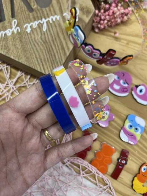 TRIO PULSEIRA ACRÍLICA FINI GRUPO ( 1 TRIO ) - comprar online