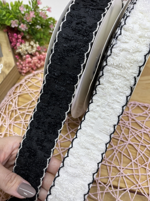 FITA TWEED COM BORDA ESPECIAL MPORTADA 38 MM ( 1 METRO ) - comprar online