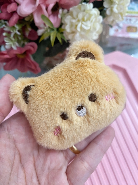 APLIQUE URSINHO PELINHO FOFURA C/ ENCHIMENTO 7 x 6 CM ( 1 UNIDADES)