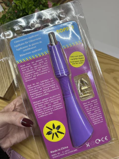 CANETA ELETRICA PEGA STRASS LILÁS - comprar online