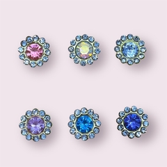CHATON C/ STRASS REDONDO 12 MM ( 10 UNIDADES ) - comprar online