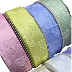 FITA IMPORTADA ESTAMPA CORAÇÃO RELEVO 3D 38 MM ( 1 METRO ) - comprar online