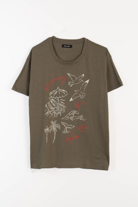 1227 - REMERA FLAME "DREAMING OF A SLOW LIFE" - comprar online