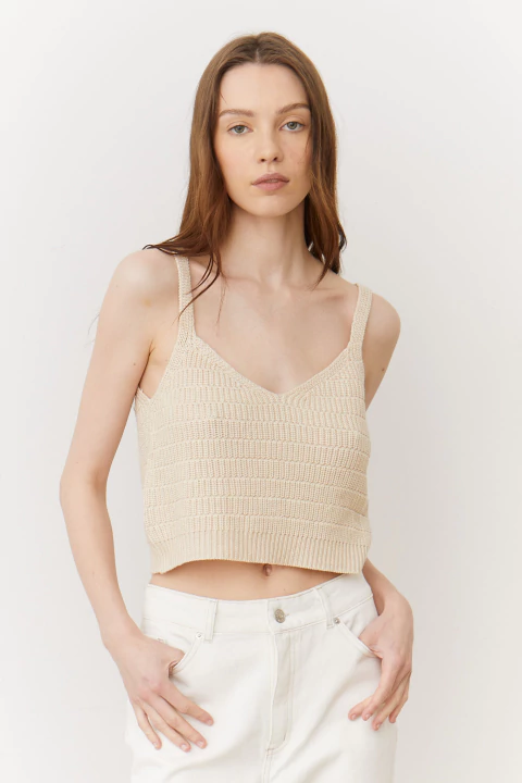 2205 - MUSCULOSA TEJIDO CALADO - comprar online