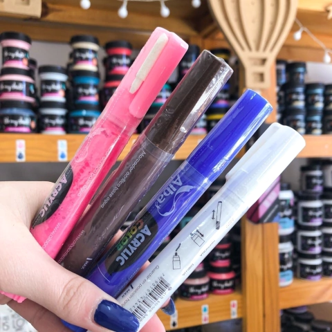 Marcador Acrilico ALBA Recargable