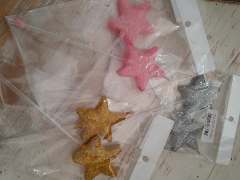 Vela Estrella Brillo x 2 unidades