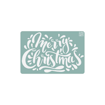Stencil CUPA Merry Christmas 20x30cm