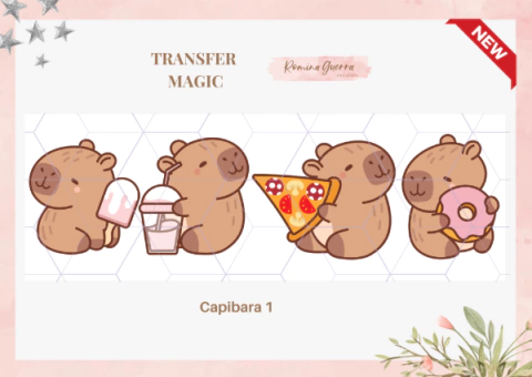 Lamina Magic UV Capibara 1 - Romina Guerra - comprar online