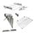 Kit para churrasqueira de rolete, completo, capacidade 50kg