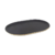 BANDEJA OVAL 23X10 MADERA NEGRA 63623 CAROL