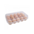 Huevera para 15 huevos con tapa 15,5x25x7,5cm de plástico Decormesa