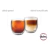 Set de 2 vasos doble pared de vidrio lisos de 150 ml HUDSON DWG02