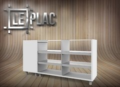 Mueble Mostrador Vitrina 1.50mts + Mostrador Caja 50 Cms