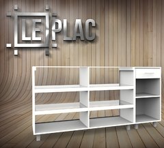 Mueble Mostrador Vitrina 1.50mts + Mostrador Caja 50 Cms - tienda online