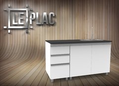 bajo mesada 1.40 melamina LePlac