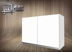 Alacena 80 Cm 2 Puerta C/estante Melamina Tirador J Leplac