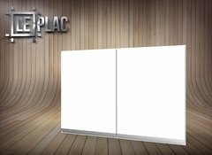 Alacena 80 Cm 2 Puerta C/estante Melamina Tirador J Leplac