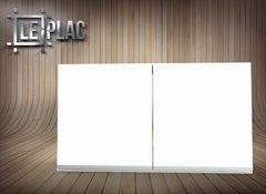 Alacena 1 Mt 2 Puerta C/estante Melamina Tirador J Leplac