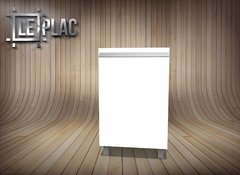 Bajo Mesada Modulo 50 Cm Perfil Tirador J Aluminio Melamina LePlac