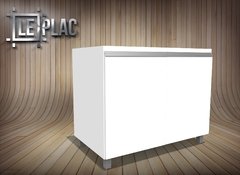 Bajo Mesada 1 Mt Perfil Tirador J Aluminio Melamina Leplac