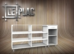 Mueble Mostrador Vitrina 1.50mts + Mostrador Caja 50 Cms