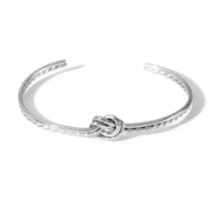 Bracelete Feminino Nó Silver em Aço Inoxidável - loja online