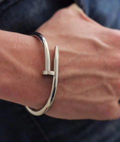 Bracelete Atlântic Silver Em Aço Inoxidável - loja online