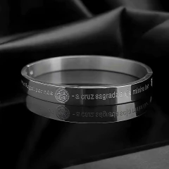 Bracelete São Bento Silver Aço Inoxidável 316L - comprar online