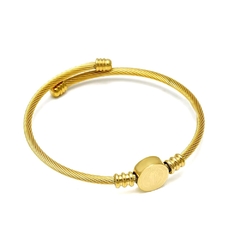 Bracelete São Bento Gold Aço Inoxidável 316L - comprar online