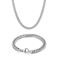 Kit Presente Pulseira e Colar Grumet Silver