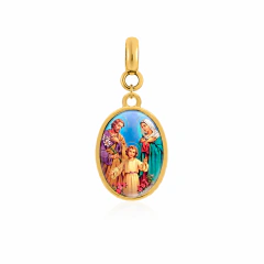 Pingente Medalha Sagrada Família