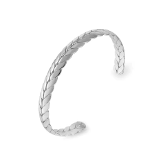 Bracelete Greece Silver Em Aço Inoxidável